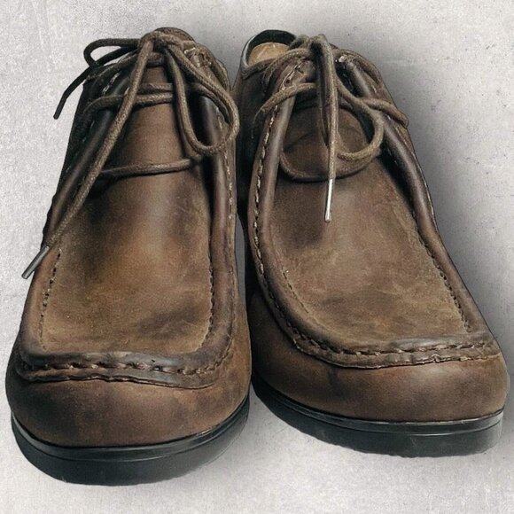 Lauren Ralph Lauren Women’s 10B Brown Denver Oxfords Wedge Heels Shoes Booties - Picture 4 of 11